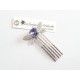 Peigne libellule et cabochon en cristal violet, bijoux mariage, bijoux intemporels, bijoux cristal