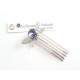 Peigne libellule et cabochon en cristal violet, bijoux mariage, bijoux intemporels, bijoux cristal