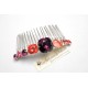 Peigne en cristal, peigne cabochons en cristal améthyste et rose pêche