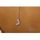 Pendentif de dos mariage croissant de lune sertis marquises