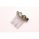 Peigne en cristal vert Alaman, accessoire de coiffure, bijou intemporel