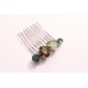 Peigne en cristal vert Alaman, accessoire de coiffure, bijou intemporel