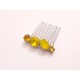 Peigne intemporel en cristal jaune n°2 Alaman