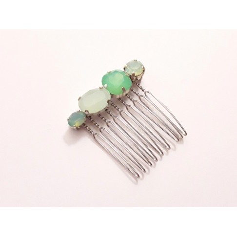 Alaman vert clair, peigne en cristal intemporel