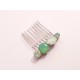 Alaman vert clair, peigne en cristal intemporel