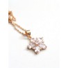 Collier de mariage flocon de neige fleuri strass - Prêt à porter