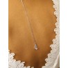 Pendentif de dos mariage torsade pour robe mariée dos nu