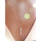 Adam collier mariage avec bijoux de dos en plaqué or et cristal
