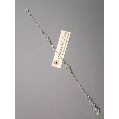 Bijoux de dos mariage Cascade pendentif perles en cristal