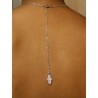 Bijou de dos amovible pour la mariée forme grappe