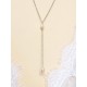 Collier de dos grain de riz en perles de culture - Prêt à porter bijoux
