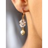 Boucles d'oreilles mariage Adrian, bijoux mariage art déco
