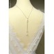 Collier de dos avec fermoir et pendentif de dos amovible