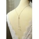 Collier de dos avec fermoir et pendentif de dos amovible
