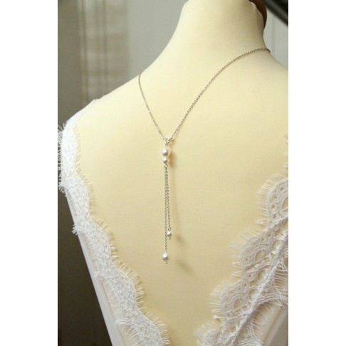 Collier de dos avec fermoir et pendentif de dos amovible