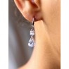 Boucles d'oreilles Emila de mariage gouttes minimalistes