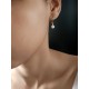 Parure mariage Collier bijoux de dos, boucles d'oreilles, bracelet minimaliste Eden