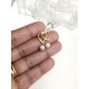 Parure mariage Collier bijoux de dos, boucles d'oreilles, bracelet minimaliste Eden