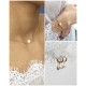 Parure bijoux mariage Une perle, Collier, bracelet perles, boucles d'oreilles
