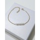 Bracelet mariage minimaliste petites perles de culture d'eau douce Madiana