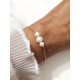 Bracelet de mariage dégradé de perles de culture d'eau douce