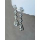 Boucles d'oreilles mariage pendantes oxydes de zirconium - Prêt à porter