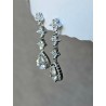 Boucles d'oreilles mariage pendantes oxydes de zirconium - Prêt à porter