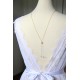 Collier de dos mariage plaqué-or gold filled et perles de culture