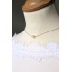 Collier de dos mariage plaqué-or gold filled et perles de culture