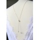 Collier de dos mariage plaqué-or gold filled et perles de culture