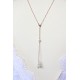 Bijou mariage de dos amovible et collier de mariée rose gold filled
