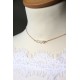 Bijou mariage de dos amovible et collier de mariée rose gold filled
