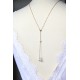 Bijou mariage de dos amovible et collier de mariée rose gold filled