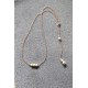Bijou mariage de dos amovible et collier de mariée rose gold filled