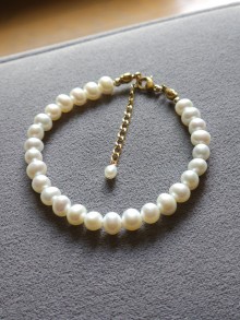 Bracelet perles de culture d'eau douce, bijoux mariage - Prêt à porter