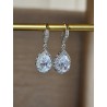 Boucles d'oreilles  mariage gouttes strass zirconium - Prêt à porter