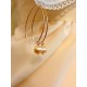 Crochets traversants Nanou gold filled perles d'eaux douce couleur pêche