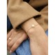 Bracelet plaqué or gold filled perle de culture solitaire