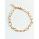 Bracelet gold filled mailles alternées
