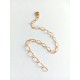 Bracelet gold filled mailles alternées