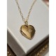 Collier pendentif porte-photo coeur cassolette