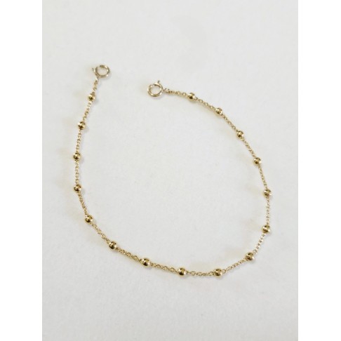 Bracelet Univers gold filled - Bracelet chaîne boules - Bracelet chaîne satellites