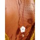 Collier bijou de dos rose gold filled fleur de nacre et perles de culture