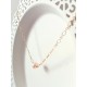 Collier Alba perle de culture pêche gold filled mailles atlernées