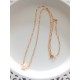 Collier Alba perle de culture pêche gold filled mailles atlernées
