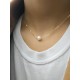 Collier de mariage en gold filled et perle solitaire
