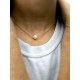 Collier de mariage en gold filled et perle solitaire