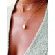 Collier Jacinthe fleur de nacre et gold filled