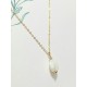 Collier Jacinthe fleur de nacre et gold filled