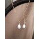 Collier Cyrine ras de cou pendentif fleur de nacre jacinthe